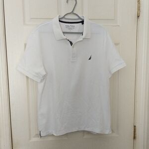 Nautica Classic White Polo Shirt for Men